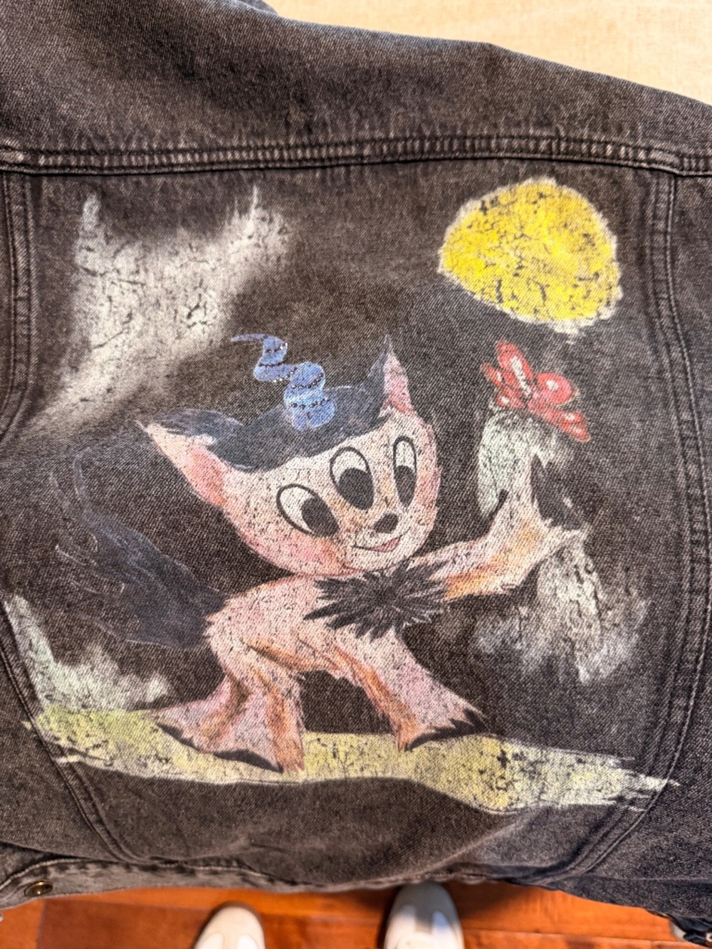 We11done Black Jeff Rhinestone Denim Jacket